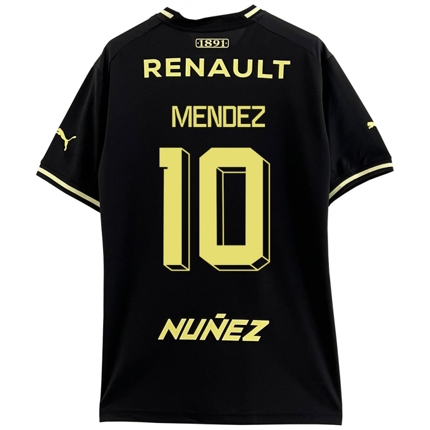 Hombre Camiseta Kevin Méndez #10 Negro 2ª Equipación 2023/24 La Camisa Chile