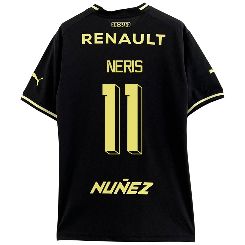 Hombre Camiseta José Neris #11 Negro 2ª Equipación 2023/24 La Camisa Chile