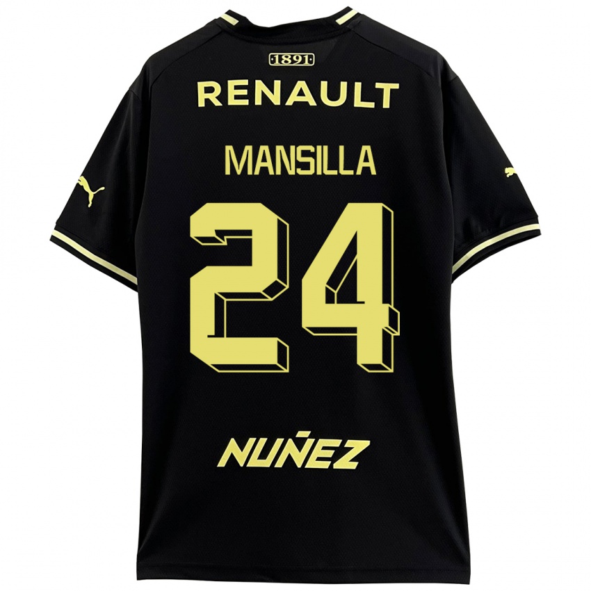 Hombre Camiseta Brian Mansilla #24 Negro 2ª Equipación 2023/24 La Camisa Chile