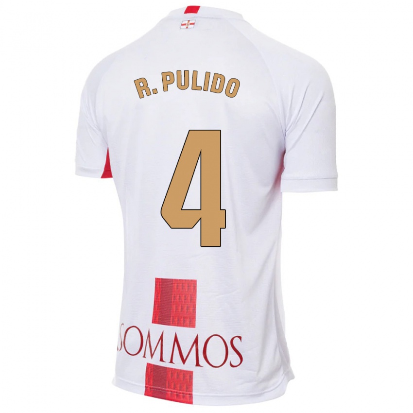 Hombre Camiseta Rubén Pulido #4 Blanco 2ª Equipación 2023/24 La Camisa Chile