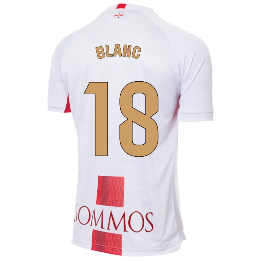 Hombre Camiseta Laia Blanc #18 Blanco 2ª Equipación 2023/24 La Camisa Chile