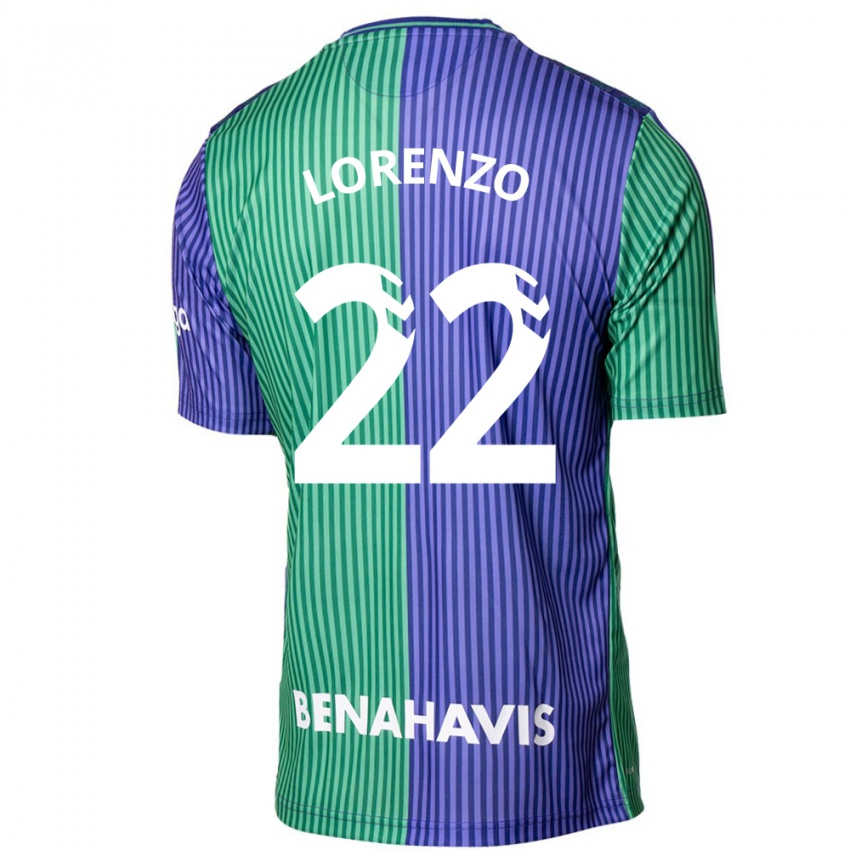 Hombre Camiseta Dani Lorenzo #22 Verde Azul 2ª Equipación 2023/24 La Camisa Chile