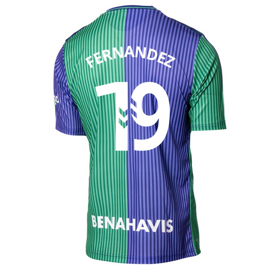 Hombre Camiseta Raúl Fernández #19 Verde Azul 2ª Equipación 2023/24 La Camisa Chile