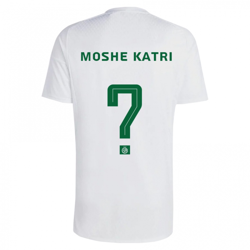 Hombre Camiseta Roy Moshe Katri #0 Verde Azul 2ª Equipación 2023/24 La Camisa Chile