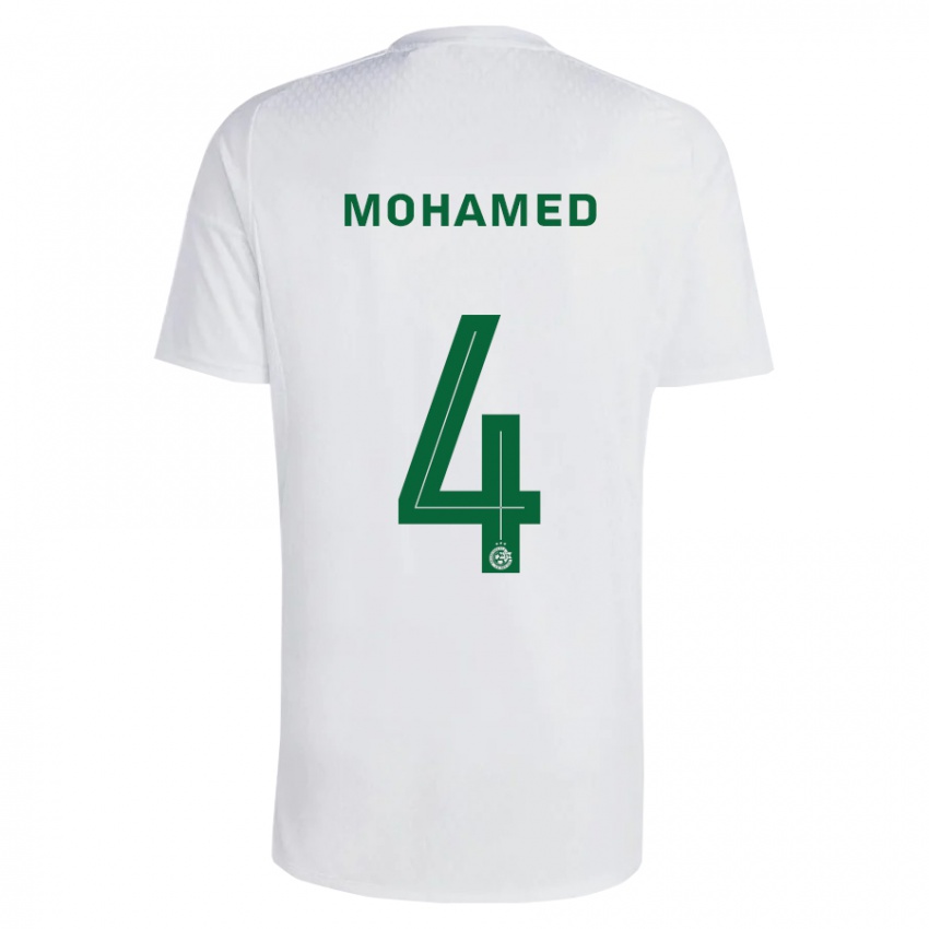 Hombre Camiseta Ali Mohamed #4 Verde Azul 2ª Equipación 2023/24 La Camisa Chile