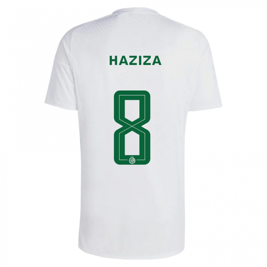 Hombre Camiseta Dolev Haziza #8 Verde Azul 2ª Equipación 2023/24 La Camisa Chile