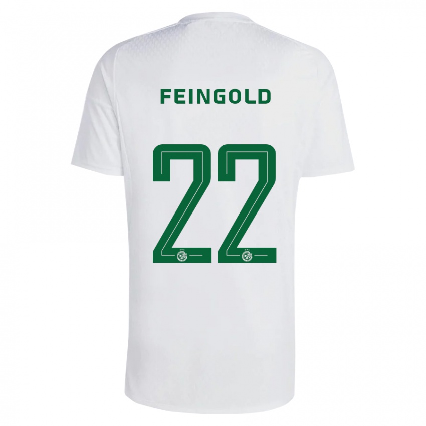 Hombre Camiseta Ilay Feingold #22 Verde Azul 2ª Equipación 2023/24 La Camisa Chile