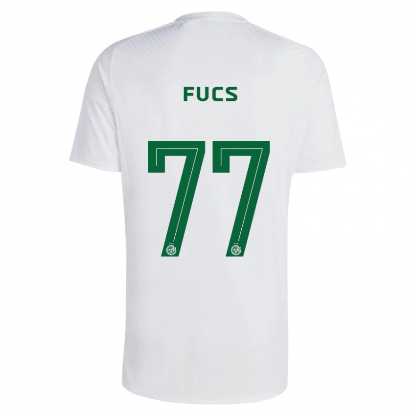 Hombre Camiseta Roee Fucs #77 Verde Azul 2ª Equipación 2023/24 La Camisa Chile