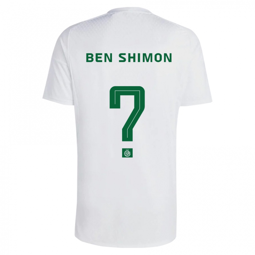 Hombre Camiseta Elad Ben Shimon #0 Verde Azul 2ª Equipación 2023/24 La Camisa Chile