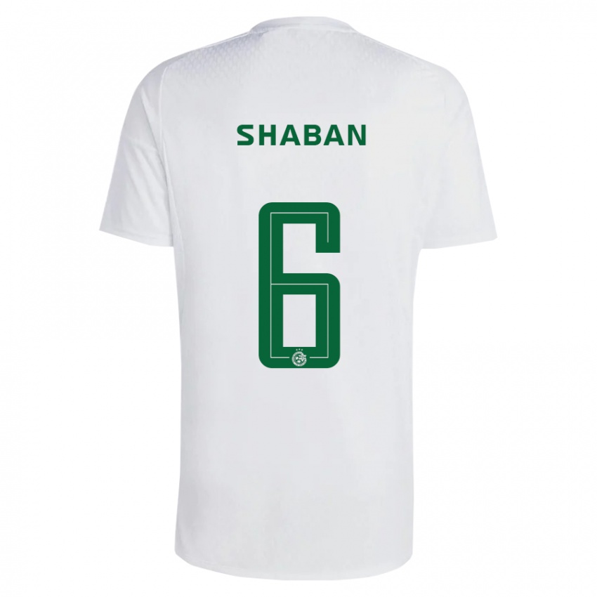 Hombre Camiseta Loay Shaban #6 Verde Azul 2ª Equipación 2023/24 La Camisa Chile