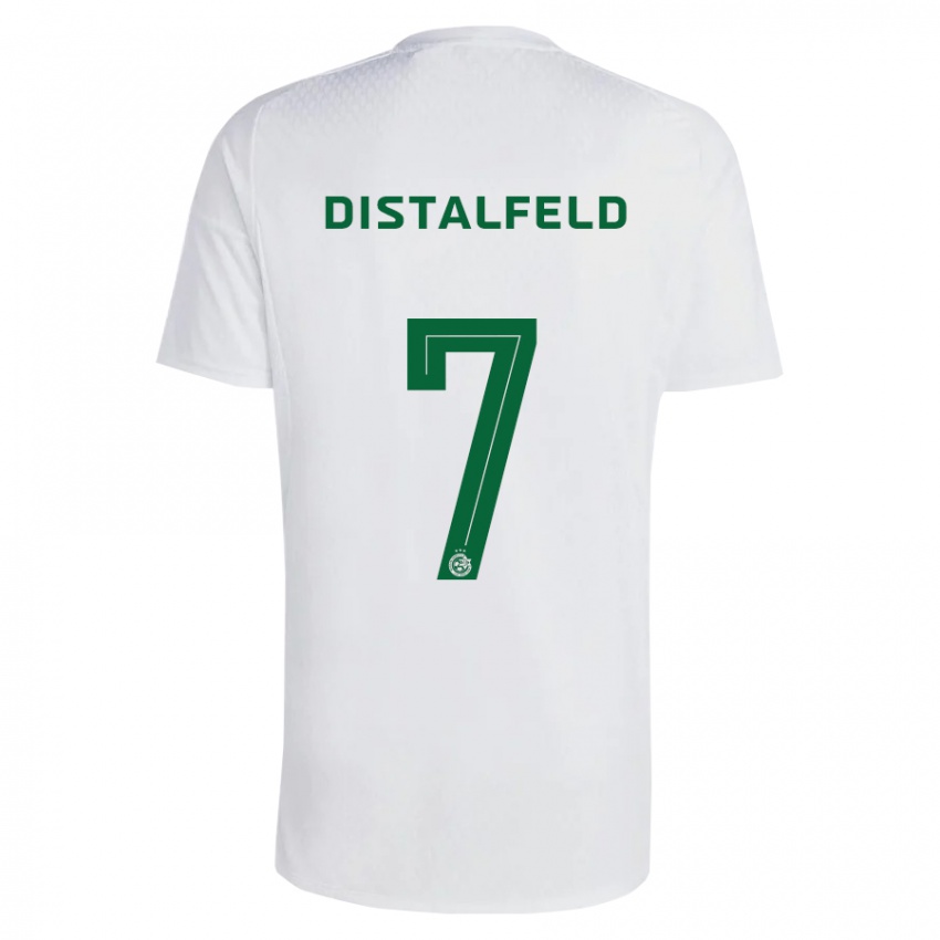 Hombre Camiseta Yanai Distalfeld #7 Verde Azul 2ª Equipación 2023/24 La Camisa Chile