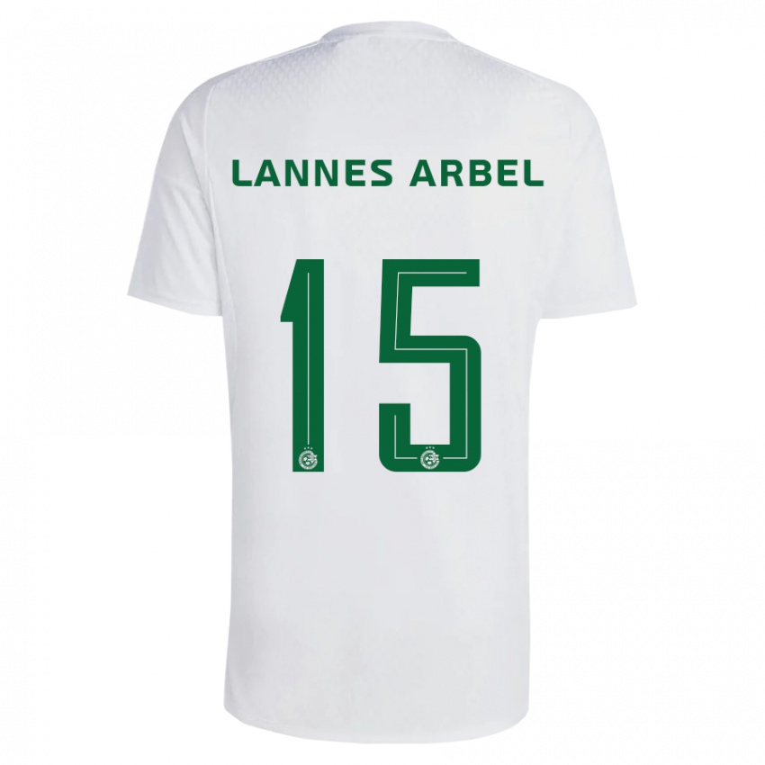 Hombre Camiseta Tomer Lannes Arbel #15 Verde Azul 2ª Equipación 2023/24 La Camisa Chile