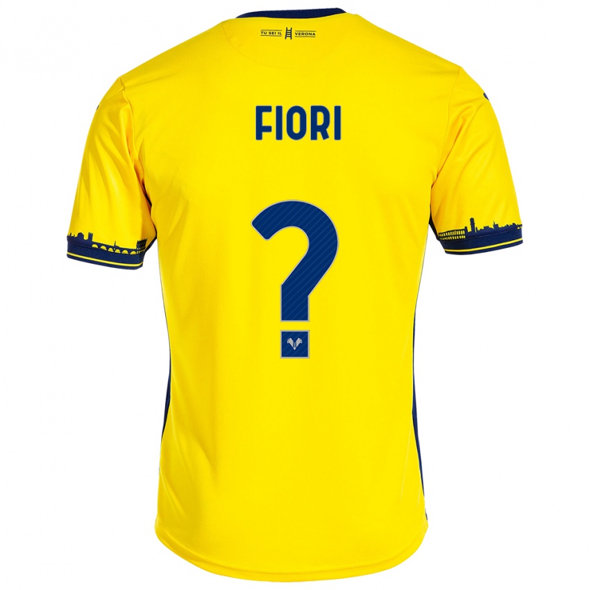 Hombre Camiseta Nicolas Fiori #0 Amarillo 2ª Equipación 2023/24 La Camisa Chile