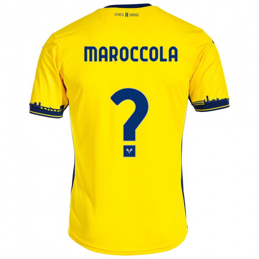 Hombre Camiseta Francesco Maroccola #0 Amarillo 2ª Equipación 2023/24 La Camisa Chile