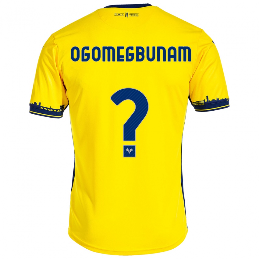 Hombre Camiseta Izu Ogomegbunam #0 Amarillo 2ª Equipación 2023/24 La Camisa Chile