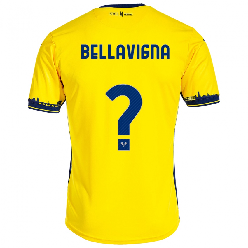 Hombre Camiseta Marco Bellavigna #0 Amarillo 2ª Equipación 2023/24 La Camisa Chile