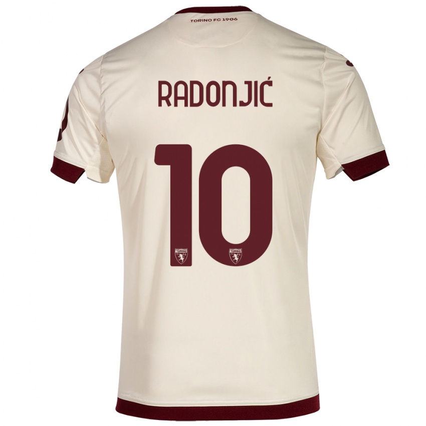 Hombre Camiseta Nemanja Radonjic #10 Champán 2ª Equipación 2023/24 La Camisa Chile