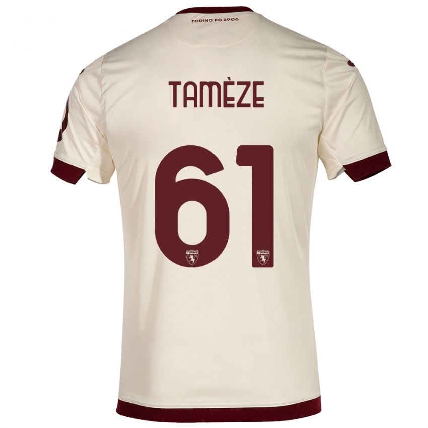 Hombre Camiseta Adrien Tamèze #61 Champán 2ª Equipación 2023/24 La Camisa Chile