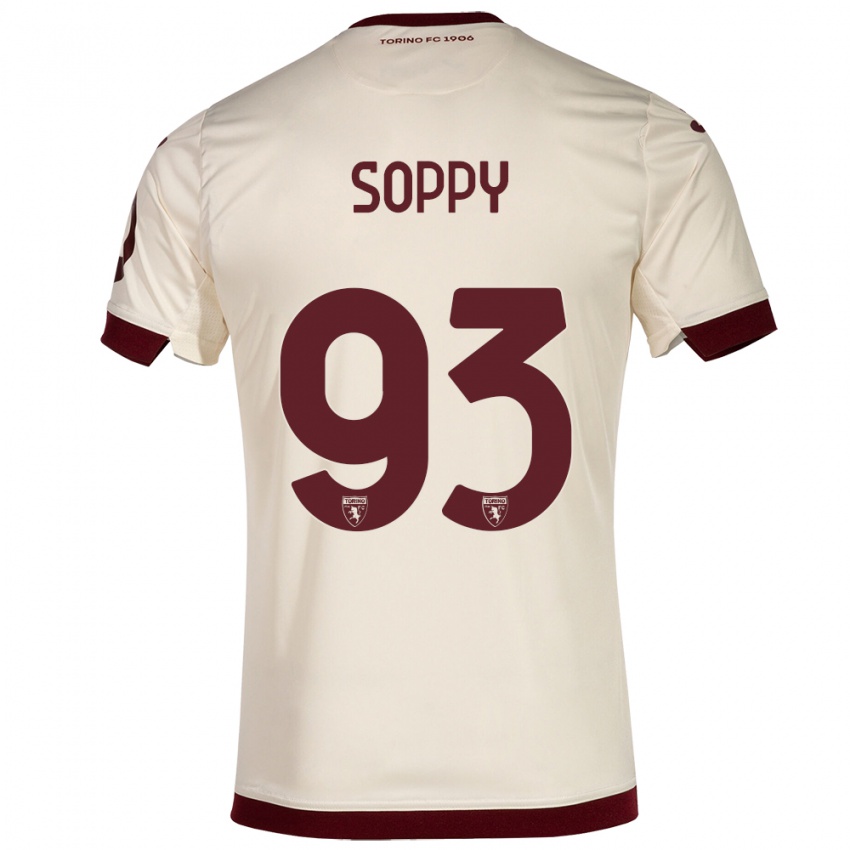 Hombre Camiseta Brandon Soppy #93 Champán 2ª Equipación 2023/24 La Camisa Chile