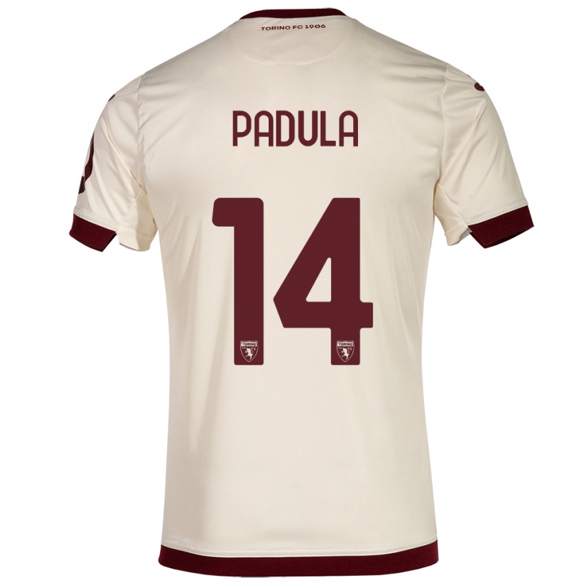 Hombre Camiseta Cristian Padula #14 Champán 2ª Equipación 2023/24 La Camisa Chile