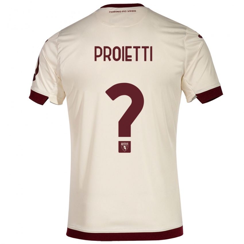 Hombre Camiseta Riccardo Proietti #0 Champán 2ª Equipación 2023/24 La Camisa Chile