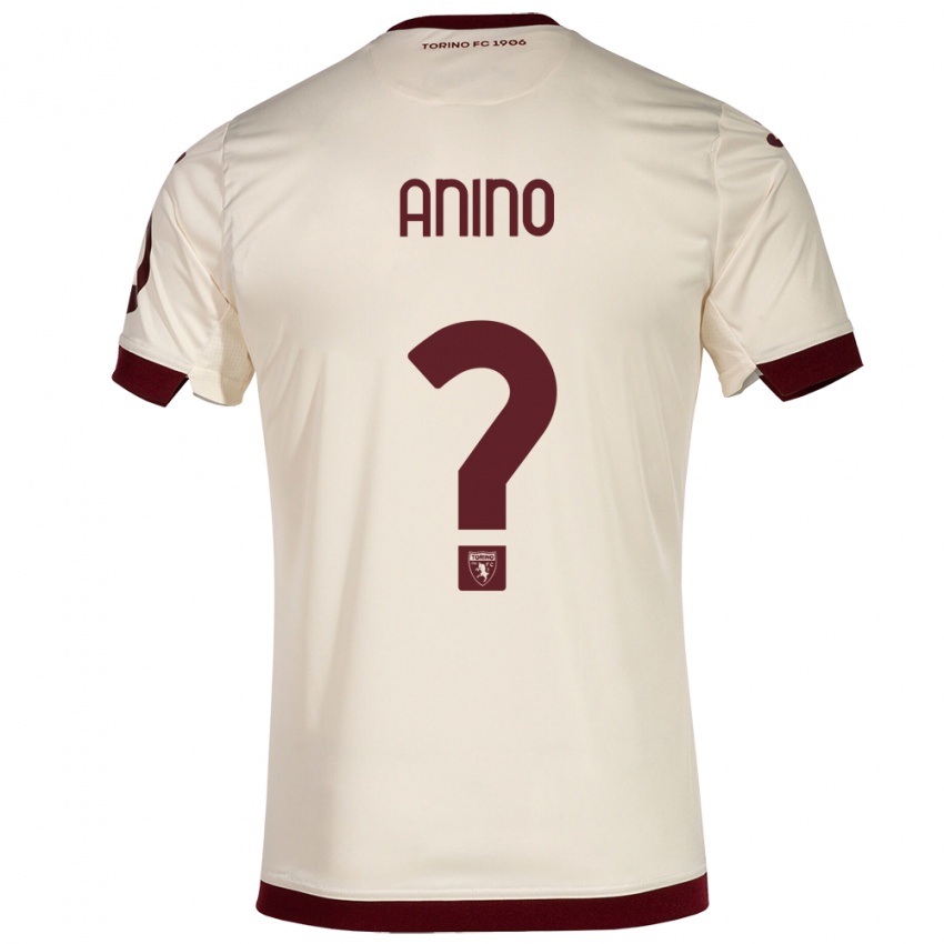 Hombre Camiseta Riccardo Anino #0 Champán 2ª Equipación 2023/24 La Camisa Chile