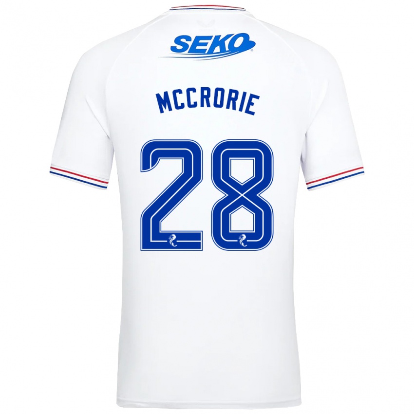 Hombre Camiseta Robby Mccrorie #28 Blanco 2ª Equipación 2023/24 La Camisa Chile