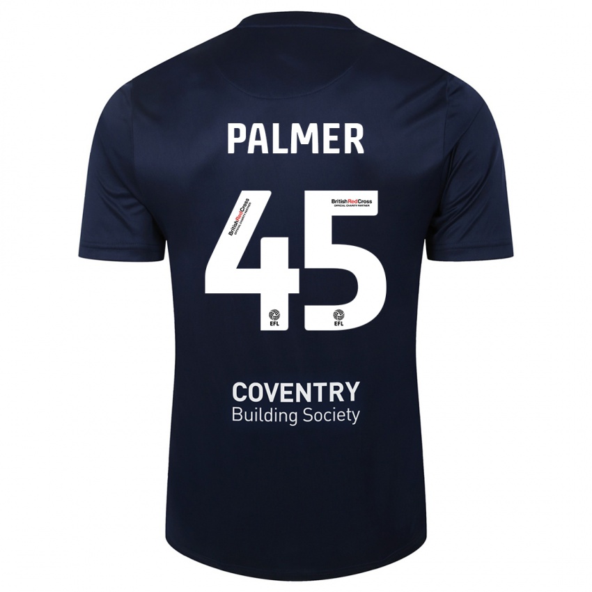 Hombre Camiseta Kasey Palmer #45 Rojo Azul Marino 2ª Equipación 2023/24 La Camisa Chile