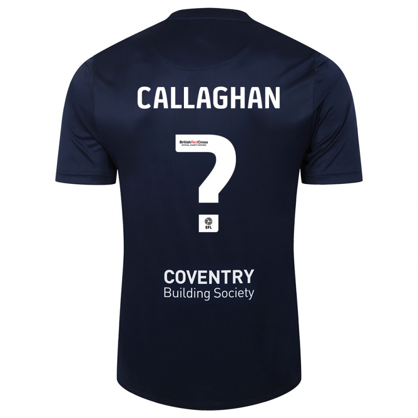 Hombre Camiseta Charlie Callaghan #0 Rojo Azul Marino 2ª Equipación 2023/24 La Camisa Chile