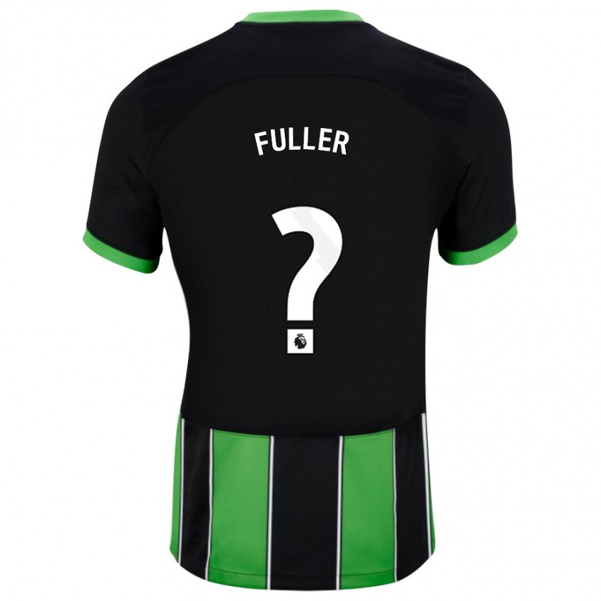 Hombre Camiseta Jaydon Fuller #0 Verde Negro 2ª Equipación 2023/24 La Camisa Chile