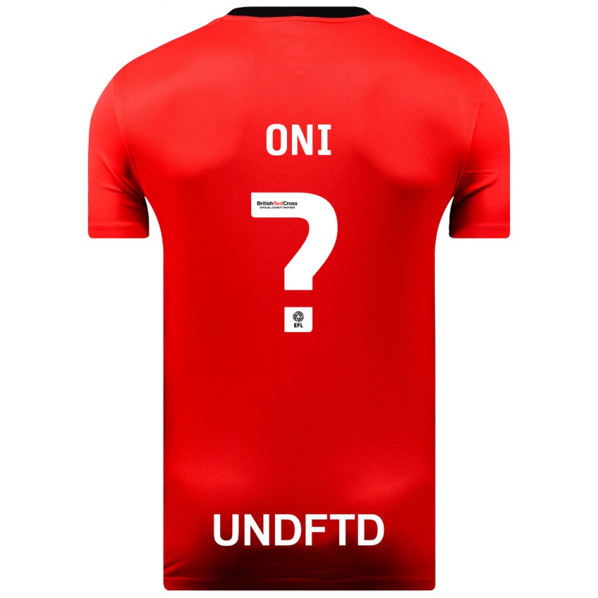 Hombre Camiseta Ifeoluwa Oni #0 Rojo 2ª Equipación 2023/24 La Camisa Chile