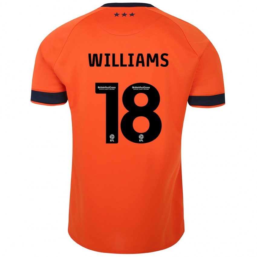 Hombre Camiseta Brandon Williams #18 Naranja 2ª Equipación 2023/24 La Camisa Chile