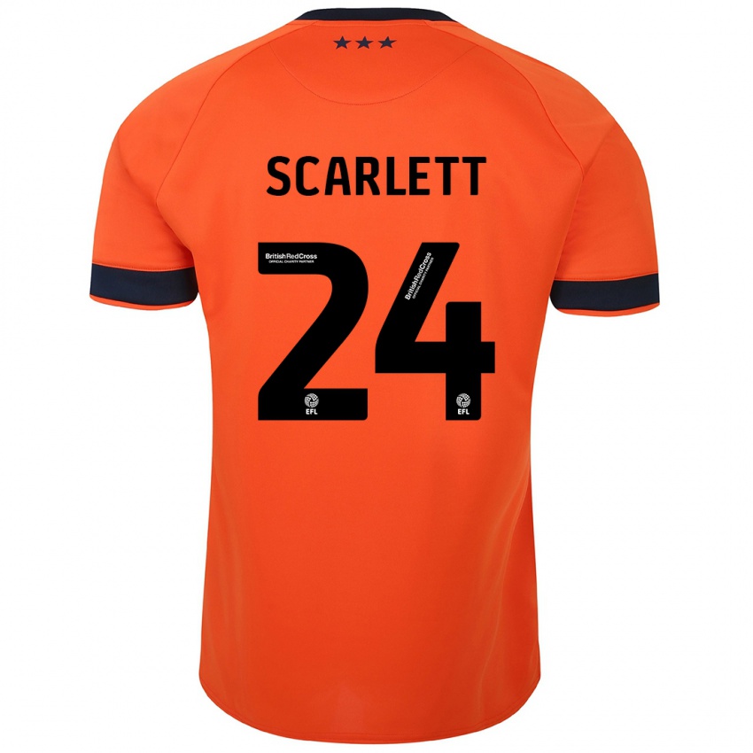 Hombre Camiseta Dane Scarlett #24 Naranja 2ª Equipación 2023/24 La Camisa Chile