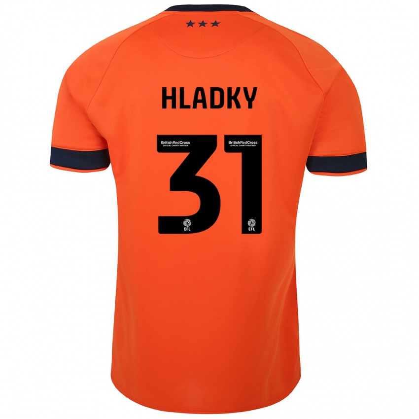 Hombre Camiseta Vaclav Hladky #31 Naranja 2ª Equipación 2023/24 La Camisa Chile