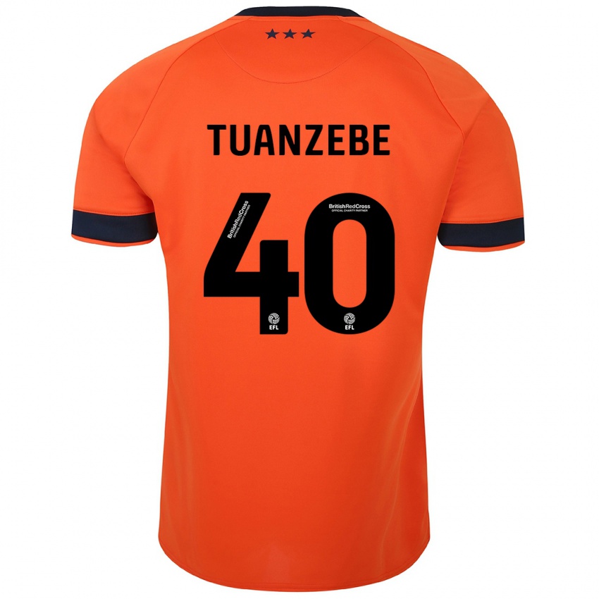 Hombre Camiseta Axel Tuanzebe #40 Naranja 2ª Equipación 2023/24 La Camisa Chile