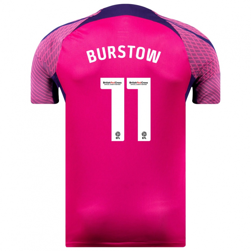 Hombre Camiseta Mason Burstow #11 Morado 2ª Equipación 2023/24 La Camisa Chile