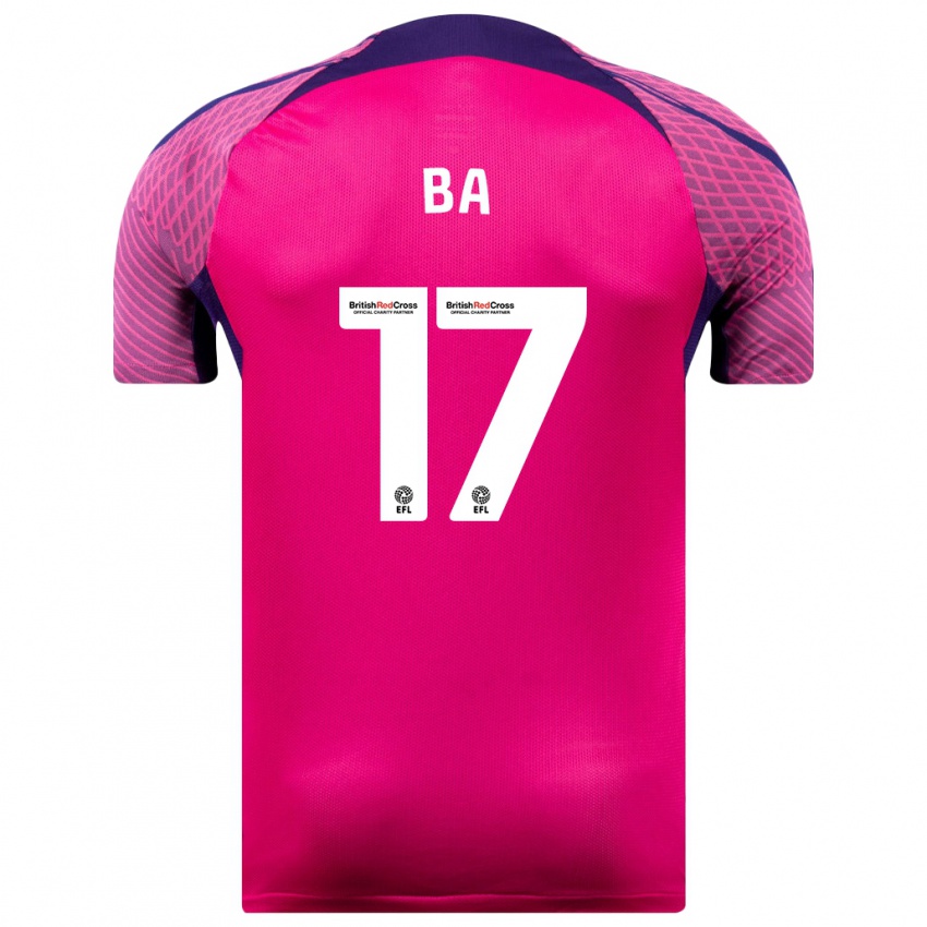 Hombre Camiseta Abdoullah Ba #17 Morado 2ª Equipación 2023/24 La Camisa Chile