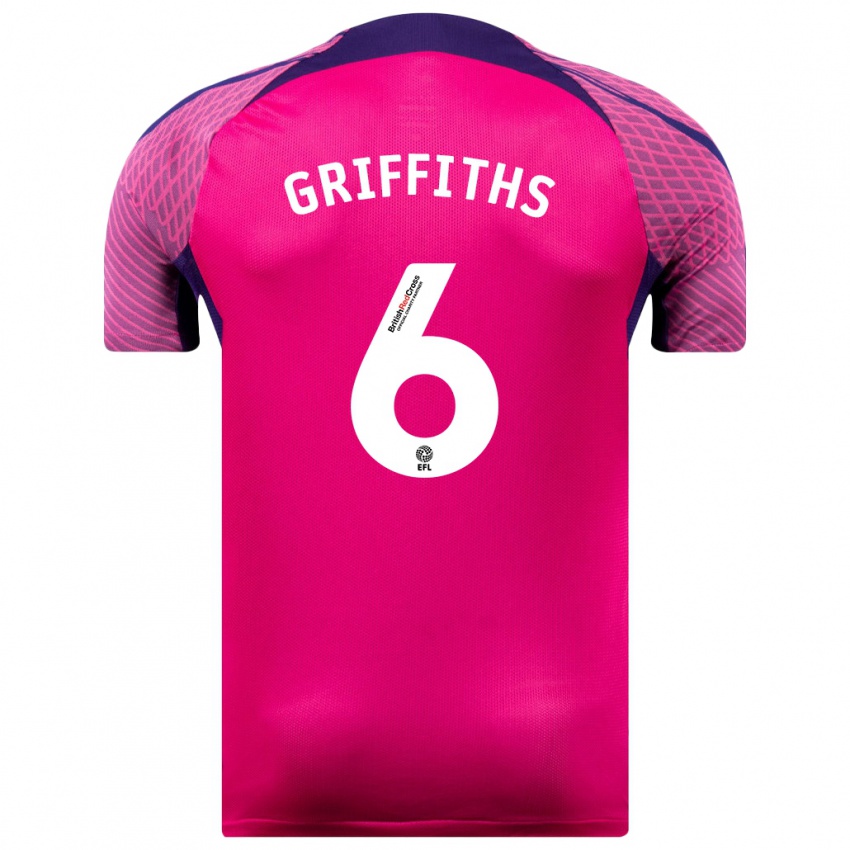 Hombre Camiseta Louise Griffiths #6 Morado 2ª Equipación 2023/24 La Camisa Chile
