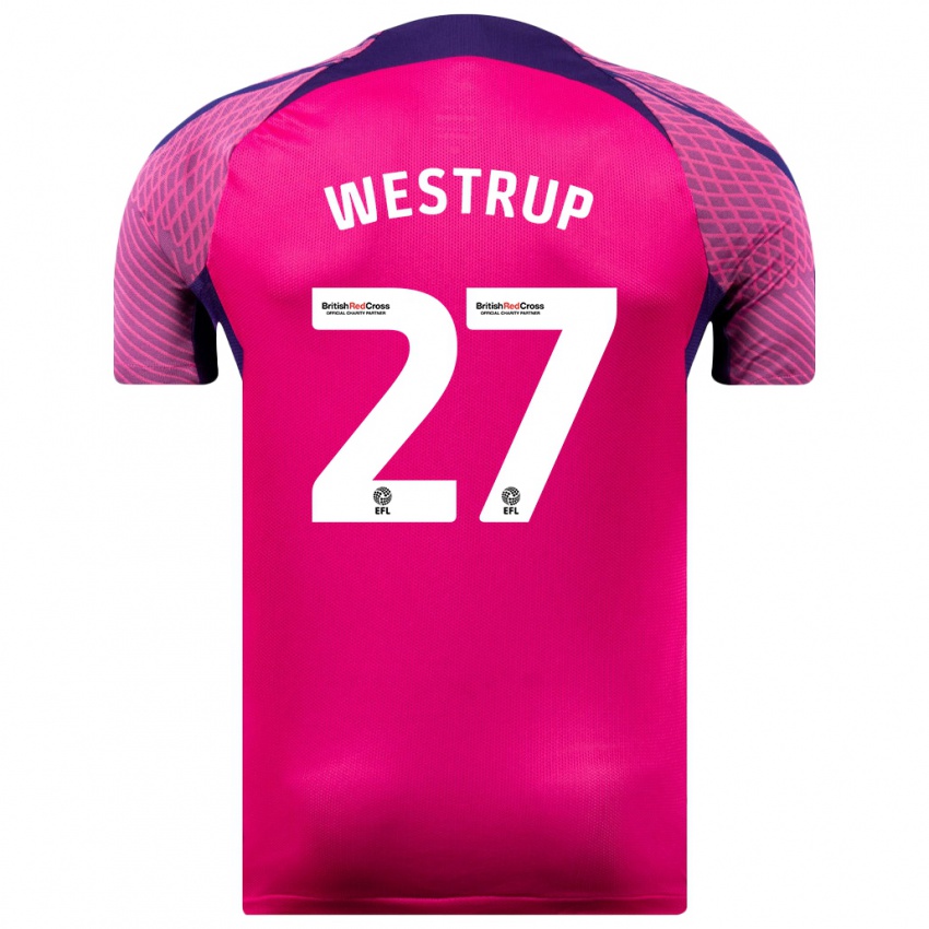 Hombre Camiseta Brianna Westrup #27 Morado 2ª Equipación 2023/24 La Camisa Chile