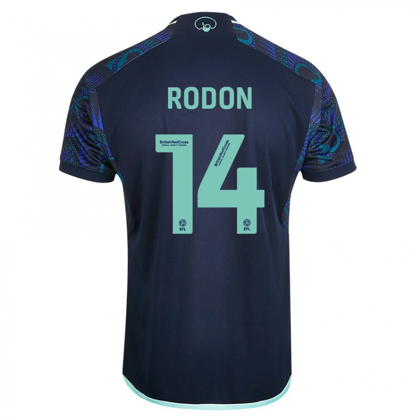 Hombre Camiseta Joe Rodon #14 Azul 2ª Equipación 2023/24 La Camisa Chile
