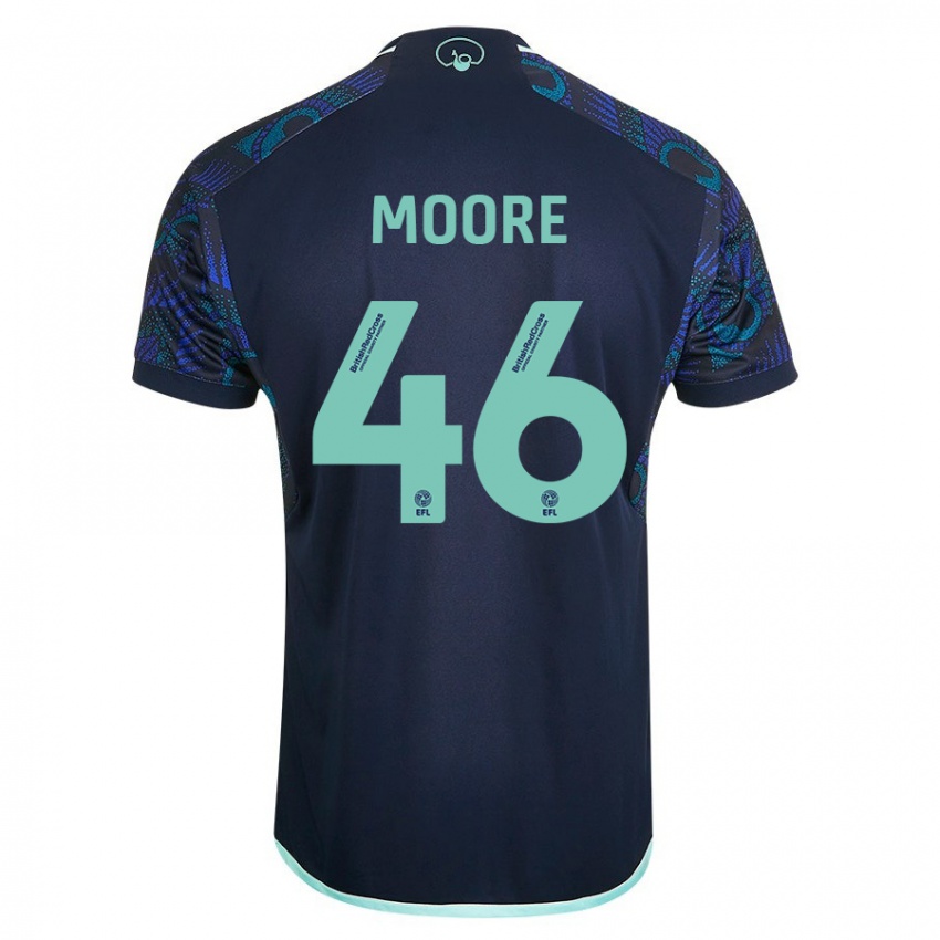 Hombre Camiseta Kris Moore #46 Azul 2ª Equipación 2023/24 La Camisa Chile