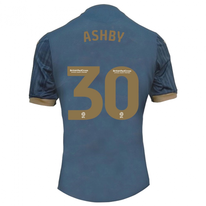 Hombre Camiseta Harrison Ashby #30 Verde Azulado Oscuro 2ª Equipación 2023/24 La Camisa Chile