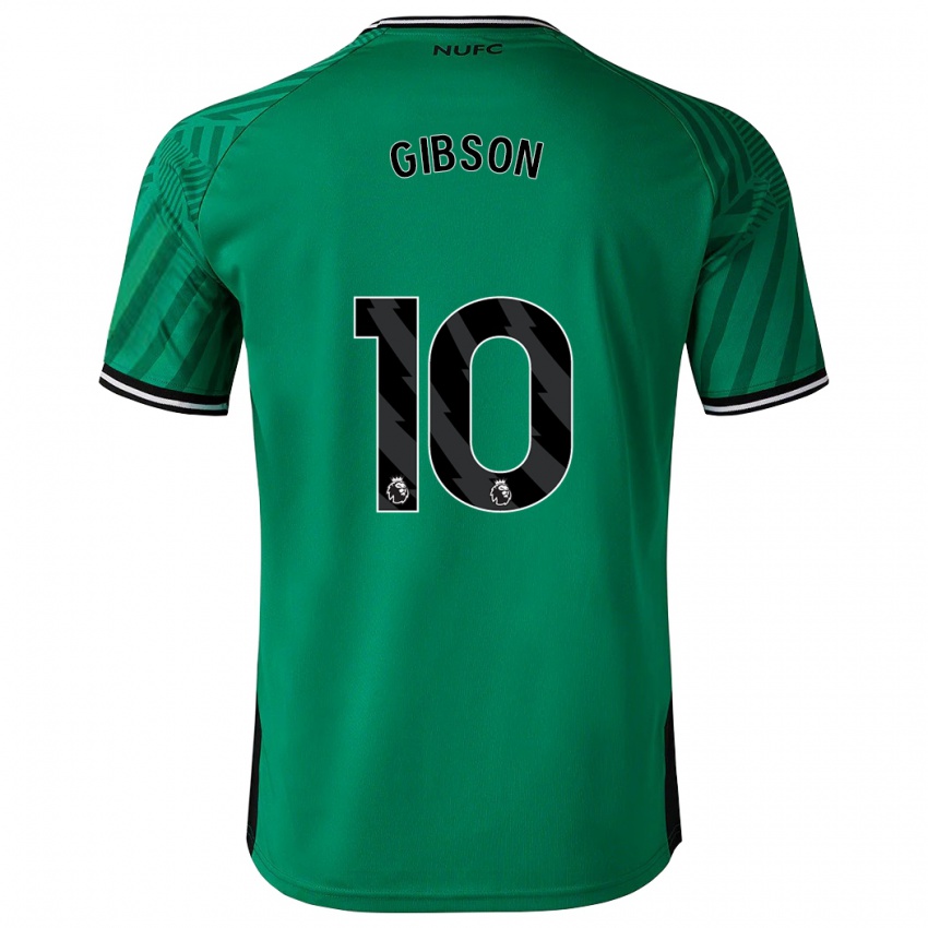 Hombre Camiseta Georgia Gibson #10 Verde 2ª Equipación 2023/24 La Camisa Chile