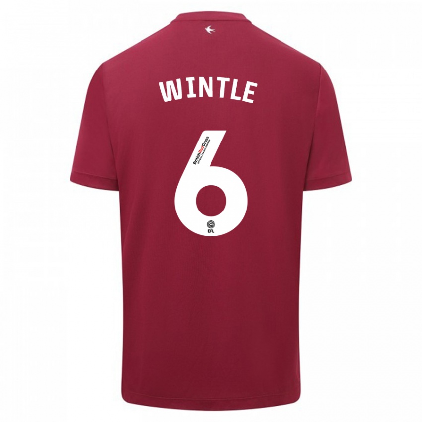 Hombre Camiseta Ryan Wintle #6 Rojo 2ª Equipación 2023/24 La Camisa Chile