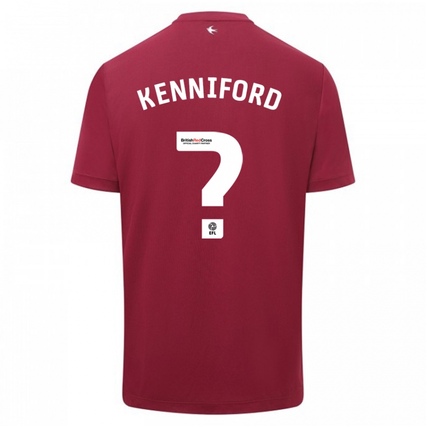 Hombre Camiseta Kyle Kenniford #0 Rojo 2ª Equipación 2023/24 La Camisa Chile