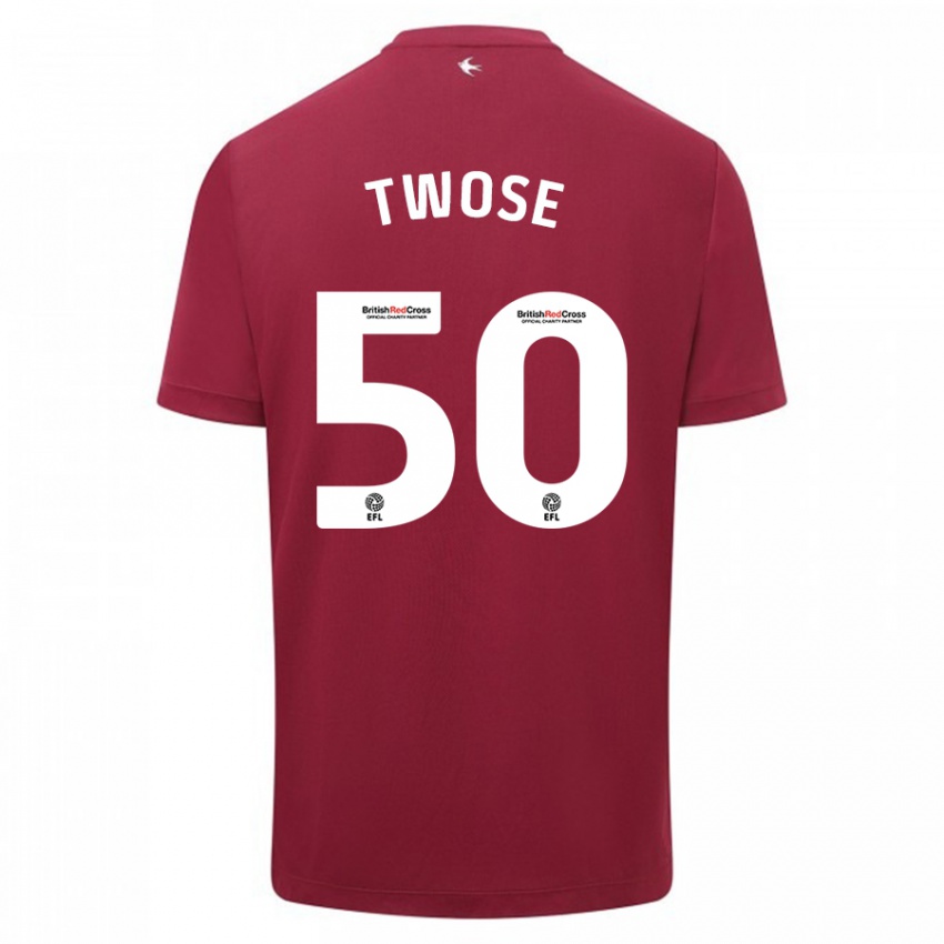 Hombre Camiseta Cody Twose #50 Rojo 2ª Equipación 2023/24 La Camisa Chile