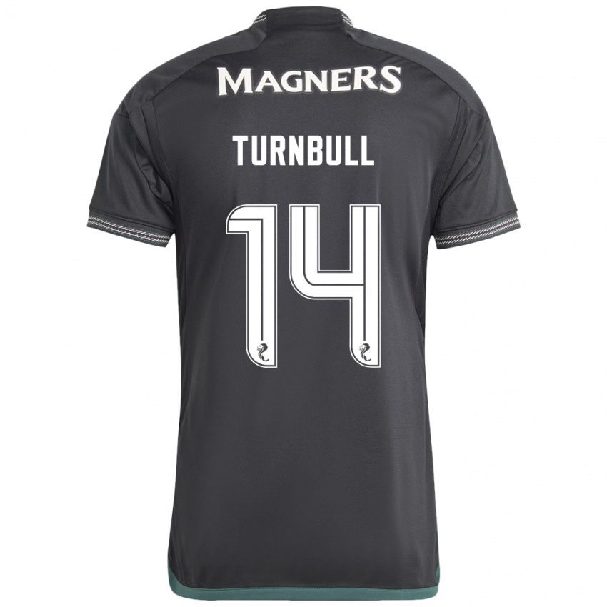 Hombre Camiseta David Turnbull #14 Negro 2ª Equipación 2023/24 La Camisa Chile