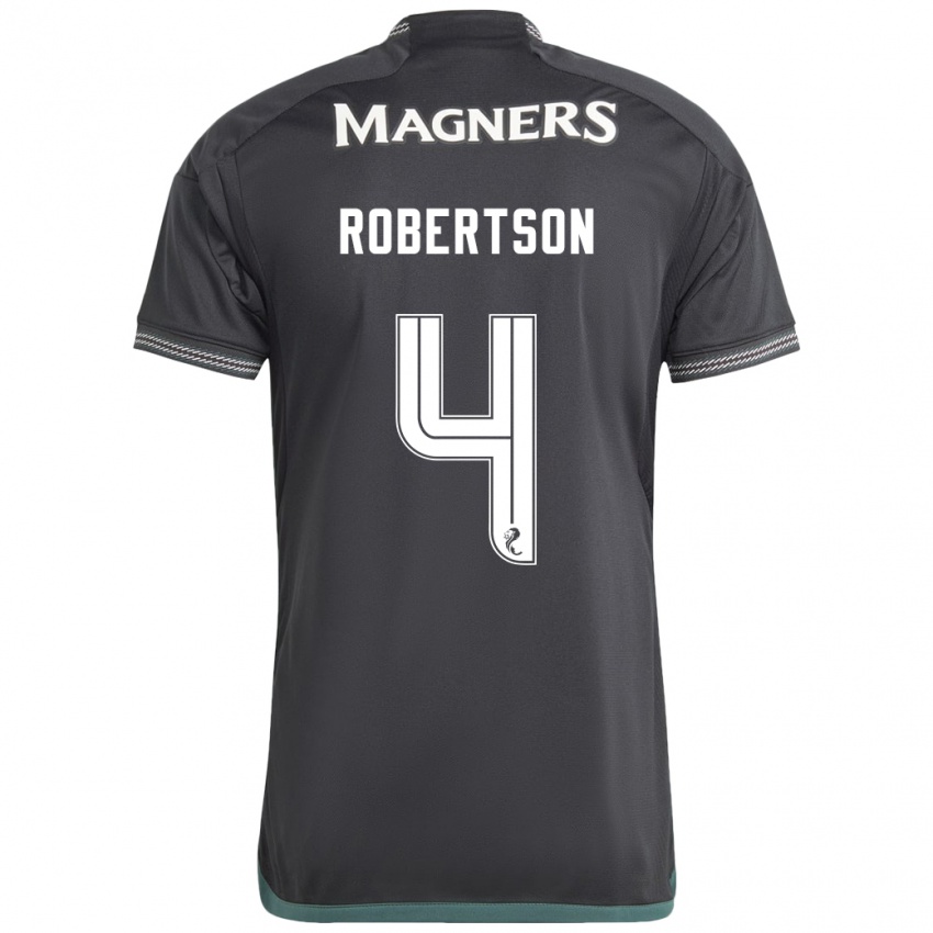 Hombre Camiseta Lisa Robertson #4 Negro 2ª Equipación 2023/24 La Camisa Chile