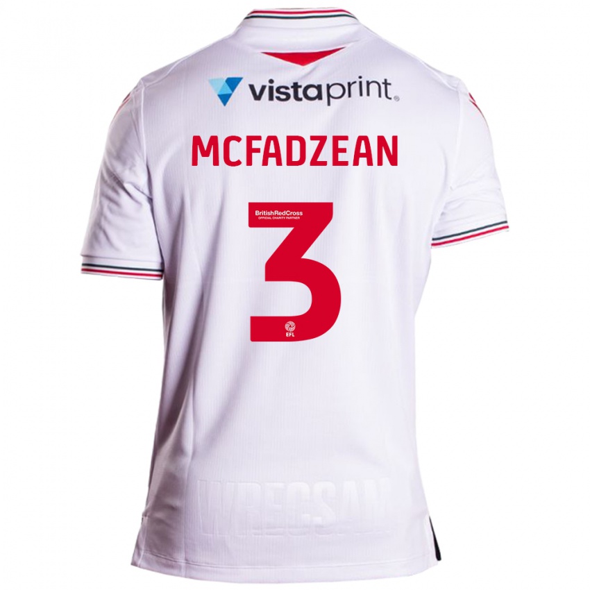 Hombre Camiseta Callum Mcfadzean #3 Blanco 2ª Equipación 2023/24 La Camisa Chile