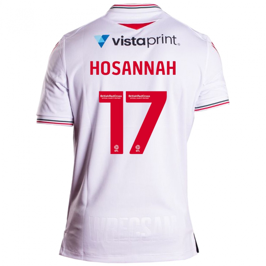 Hombre Camiseta Bryce Hosannah #17 Blanco 2ª Equipación 2023/24 La Camisa Chile